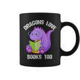 Cure Dragons Love Books Too Graphic Print Coffee Mug