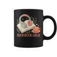 Cute Audiobook Girl Aesthetic Book & Tea Love Graphic Print Coffee Mug