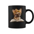 Cute Bulldog Reading Dog Book Lover Animal Graphic French Graphic Print Coffee Mug