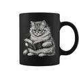 Cute Cat Reading Book Adorable Cats Books Lover Graphic Print Coffee Mug Cute Cat Reading Book Adorable Cats Books Lover Graphic Print Coffee Mug