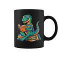 Cute Dinosaur TalesRex Reading Books Lover Graphic Print Coffee Mug