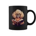 Cute Dog Poodle Reading Book Graphic Print Coffee Mug Cute Dog Poodle Reading Book Graphic Print Coffee Mug