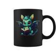 Cute Dragon With Book Graphic Print Coffee Mug