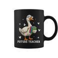 Cute Goose I Love Future Teacher Reading Books Graphic Print Coffee Mug