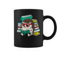 Cute Hedgehog Reading A Book Nerd Readers Graphic Print Coffee Mug