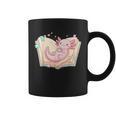 Cute Kawaii Axolotl Book Tea Lover Women Reading Cozy Art Graphic Print Coffee Mug