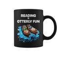 Cute Otter Reading Book Two Otter Reading Is Otterly Fun Graphic Print Coffee Mug Cute Otter Reading Book Two Otter Reading Is Otterly Fun Graphic Print Coffee Mug