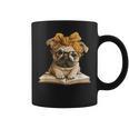 Cute Pug Reading Dog Book Lover Animal Graphic Baby Portrait Graphic Print Coffee Mug Cute Pug Reading Dog Book Lover Animal Graphic Baby Portrait Graphic Print Coffee Mug