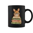 Cute Rabbit Bunny Reading Book Easter Day Teacher Librarian Graphic Print Coffee Mug