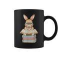 Cute Reading Bunny Easter Books Reader Teacher Girls Women Graphic Print Coffee Mug