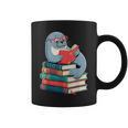 Cute Reading Seal On Books Book Lover Graphic Print Coffee Mug