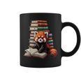 Cute Red Panda Reading Book Animal Bookworm Graphic Print Coffee Mug
