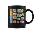 Cute Teacher Life With Crayons Rainbow Books Apple School Graphic Print Coffee Mug