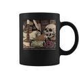 Dark Academia Aesthetic Skull Writer Authors Book Lover Graphic Print Coffee Mug Dark Academia Aesthetic Skull Writer Authors Book Lover Graphic Print Coffee Mug