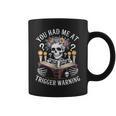 Dark Romance Had Me At Trigger Warning Skeleton Book Reader Graphic Print Coffee Mug Dark Romance Had Me At Trigger Warning Skeleton Book Reader Graphic Print Coffee Mug