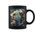 David And Goliath Bible Book Of Samuel King David Comic Graphic Print Coffee Mug David And Goliath Bible Book Of Samuel King David Comic Graphic Print Coffee Mug