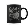 Dead Tired Book Club Skeleton Graphic Print Coffee Mug