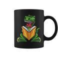Dino Read Book Shirt Dinosaurs Reading Rex Cute Tee Graphic Print Coffee Mug