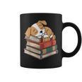 Dog Reading Book Pajama Sleep Graphic Print Coffee Mug