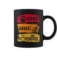 Dogs Books And Coffee Dog Book Reader Lover Graphic Print Coffee Mug