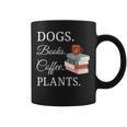 Dogs Books Coffee Plants Men Women Graphic Print Coffee Mug