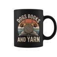 Dogs Books And Yarn Crochet Crocheting Graphic Print Coffee Mug Dogs Books And Yarn Crochet Crocheting Graphic Print Coffee Mug