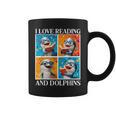 Dolphin Love Reading And Dolphins Child Book Lover Graphic Print Coffee Mug Dolphin Love Reading And Dolphins Child Book Lover Graphic Print Coffee Mug