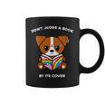 Don't Judge A Book By Its Cover Reading Jack Russell Terrier Graphic Print Coffee Mug