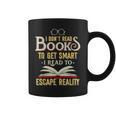 I Don't Read Books To Get Smart Book Lover & Reading Graphic Print Coffee Mug