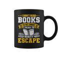 I Don't Read Books To Get Smart Book Lovers Reading Graphic Print Coffee Mug