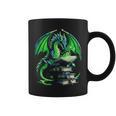 Dragon Reading Books Bookworm Graphic Print Coffee Mug
