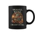 Dragons Books Crochet Hooks Graphic Print Coffee Mug