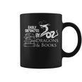 Dragons And Books Dragon Lover Bookish Dragon Bookworm Graphic Print Coffee Mug