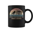 Easily Distracted By Birds & Books Retro Birding Bird Graphic Print Coffee Mug Easily Distracted By Birds & Books Retro Birding Bird Graphic Print Coffee Mug
