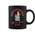 Easily Distracted By Books Cats Tea Book Lovers Librarians Graphic Print Coffee Mug Easily Distracted By Books Cats Tea Book Lovers Librarians Graphic Print Coffee Mug