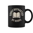 Easily Distracted By Books Reading Graphic Print Coffee Mug Easily Distracted By Books Reading Graphic Print Coffee Mug