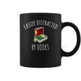 Easily Distracted By Books Shirt Reading T-Shirt Graphic Print Coffee Mug