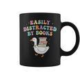 Easily Distracted By Books Silly-Goose Bookish Library Read Graphic Print Coffee Mug