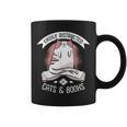 Easily Distracted By Cats And Books Men Cat Book Lover Graphic Print Coffee Mug Easily Distracted By Cats And Books Men Cat Book Lover Graphic Print Coffee Mug