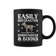 Easily Distracted By Chihuahuas & Books Graphic Print Coffee Mug Easily Distracted By Chihuahuas & Books Graphic Print Coffee Mug