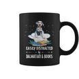 Easily Distracted By Dalmatian And Books Dog & Book Lover For Men Women Kids Graphic Print Coffee Mug