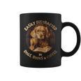 Easily Distracted By Dogs Books Coffee Librarian Bibliophile Graphic Print Coffee Mug Easily Distracted By Dogs Books Coffee Librarian Bibliophile Graphic Print Coffee Mug