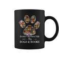 Easily Distracted By Dogs And Books Tshirt Graphic Print Coffee Mug