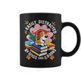 Easily Distracted By Dogs And Books Pets Books Lovers Graphic Print Coffee Mug