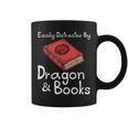 Easily Distracted By Dragon & Book Nerds Dragon Lover Girls Graphic Print Coffee Mug Easily Distracted By Dragon & Book Nerds Dragon Lover Girls Graphic Print Coffee Mug