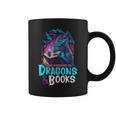 Easily Distracted By Dragon And Books For Book Lover Graphic Print Coffee Mug