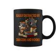 Easily Distracted By Dragon And Books Cute Dragon Read Book Graphic Print Coffee Mug Easily Distracted By Dragon And Books Cute Dragon Read Book Graphic Print Coffee Mug