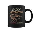 Easily Distracted By Dragons And Books Dragon Graphic Print Coffee Mug Easily Distracted By Dragons And Books Dragon Graphic Print Coffee Mug