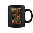 Easily Distracted By Dragons And Books Dragon Lover Mythical Graphic Print Coffee Mug Easily Distracted By Dragons And Books Dragon Lover Mythical Graphic Print Coffee Mug
