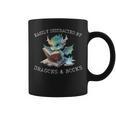 Easily Distracted By Dragons And Books Introvert Shirt Graphic Print Coffee Mug Easily Distracted By Dragons And Books Introvert Shirt Graphic Print Coffee Mug